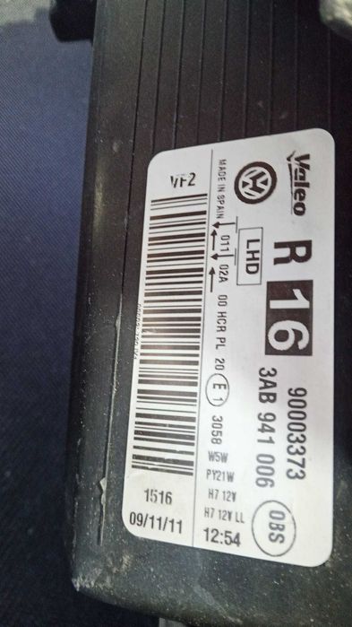 farois vw passat 2015 3AB 941 005    e    3AB  941 006