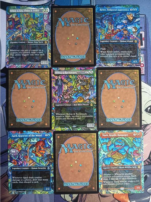 Magic MTG TMNT Panorama 9 Cartas Full Art