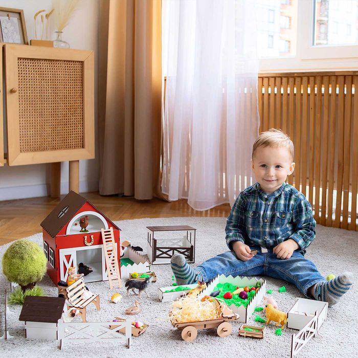 NEW! ФЕРМА для тварин шляйх для животных кукольный домик кукол лол lol