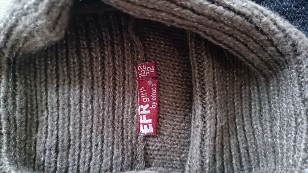 Sweter golf dziewczęcy