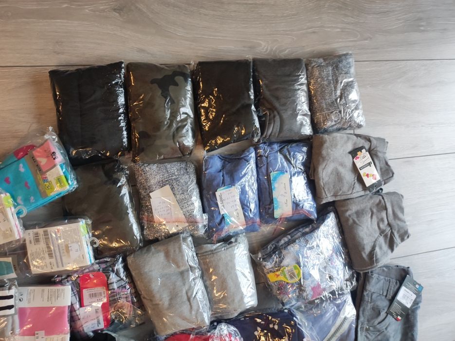 Paka ubrań nowe spodnie,  getry, rajstopy