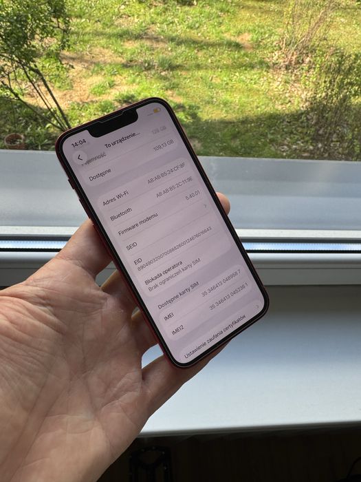 Iphone 13 mini 128 gb 83% red stan idelany