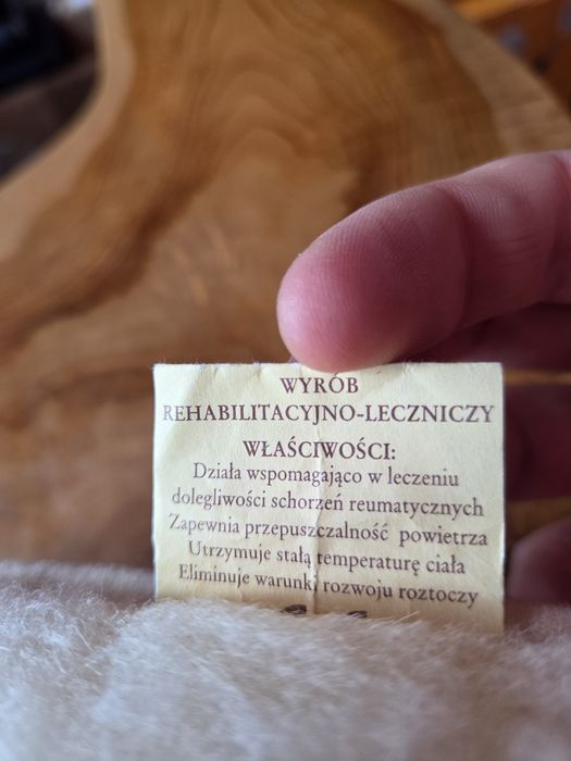 Rogal rehabilitacyjny Lama Gold wełna