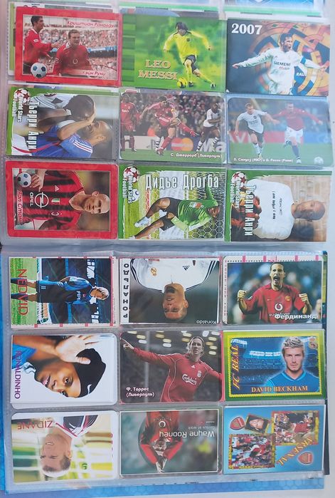 Футбольні календарики (panini, topps)