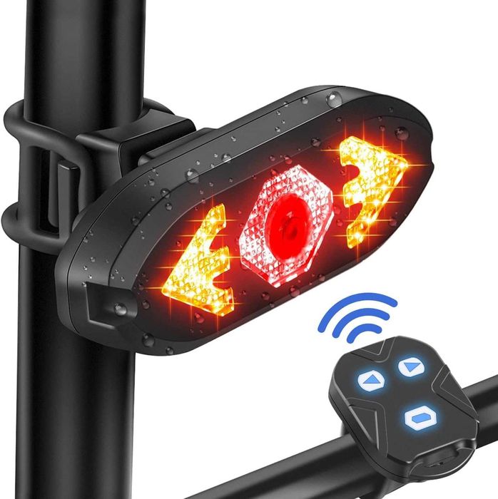 Piscas LED impermeável bicicleta trotinete bat.750mAh usb c/comando