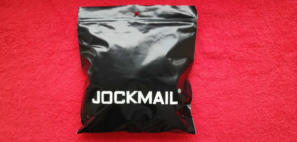 Jockmail jock strap przód zapinany na 3 napy , zatrzaski