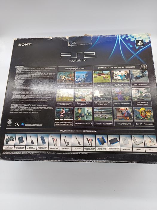 konsola playstation 2 fat + pad + double box + instrukcja