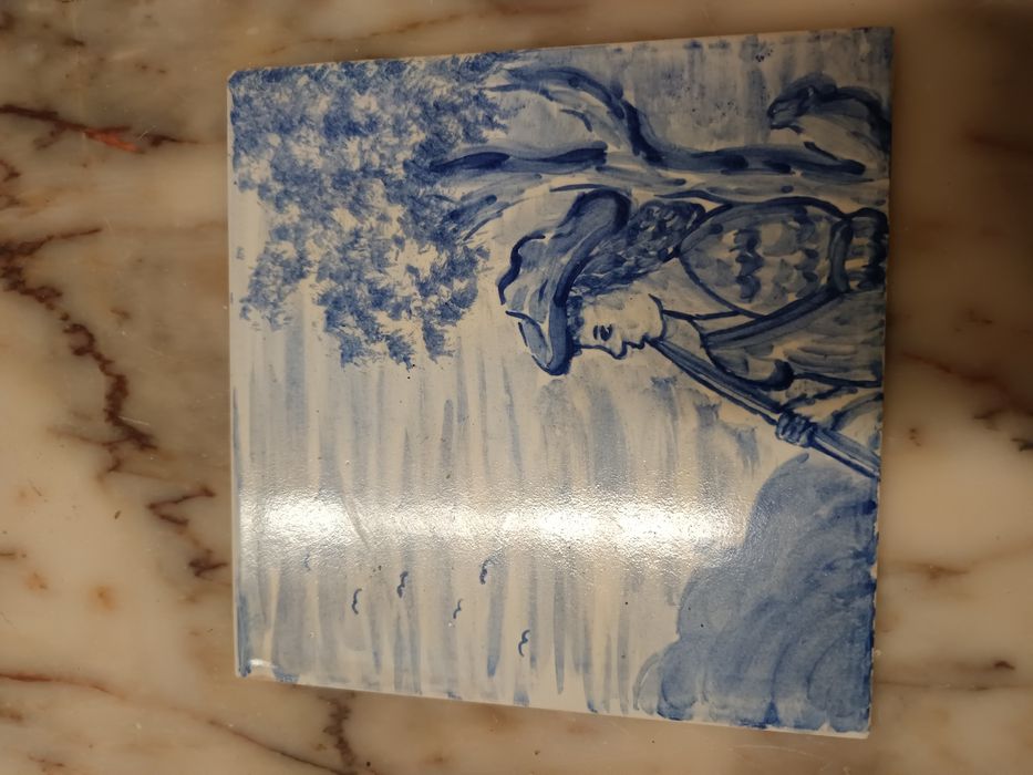 Quadro de azulejos pintados a mão