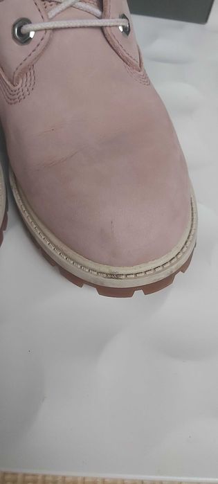 Uzywane botki trapery TIMBERLAND różowe 39.5 skórzabe
