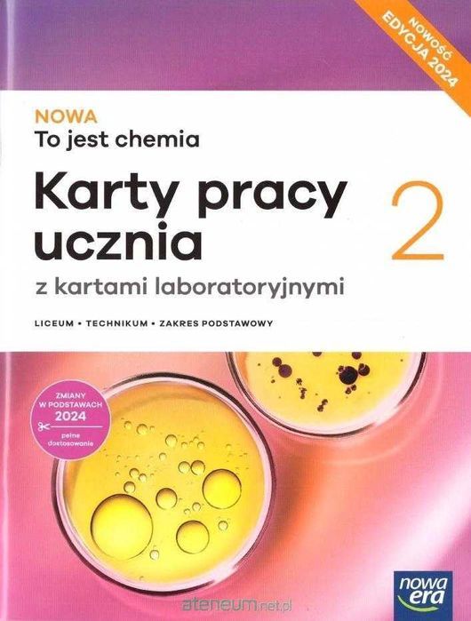 Nowa To jest chemia 2 Edycja 2024 Karty Pracy Podstawowy Nowa Era