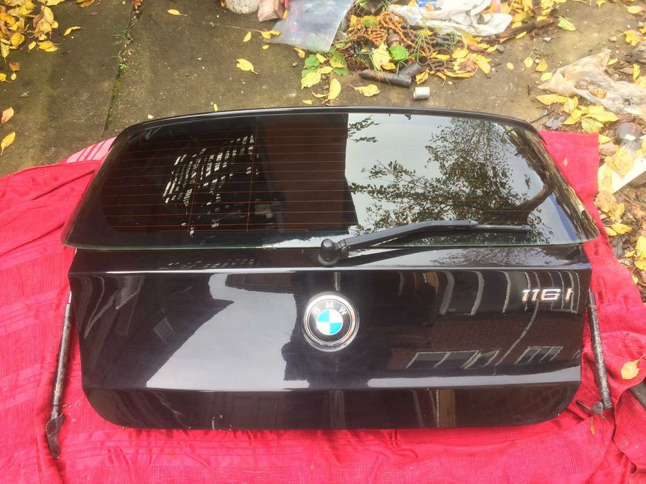 BMW 1 seria E87 tylna klapa bagażnika, black sapphire kolor