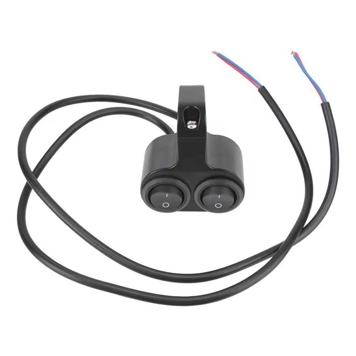 Interruptor alumínio duplo 2 posições - I e Off moto 22 mm