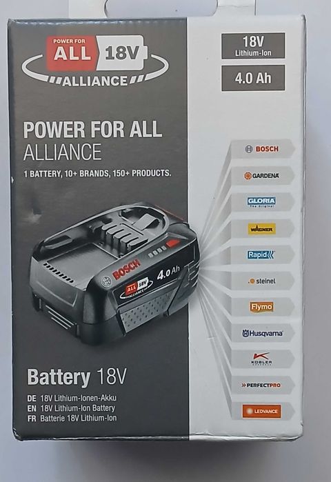 Akumulator Bosch 18V 4Ah Power4All* nowy*oryginalny