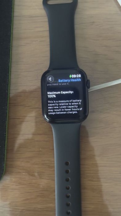 Apple Watch Series 9 GPS 45mm Midnight — COMO NOVO + Fatura + 100% Bateria