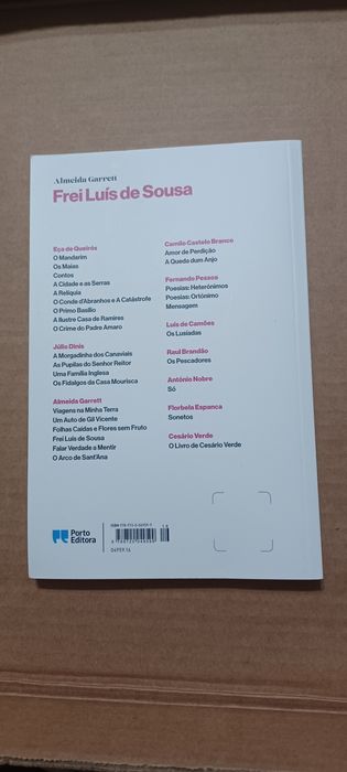 Livro "Frei Luís de Sousa " de Almeida Garrett