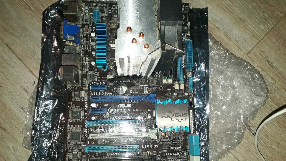 Комплект i5 3570k + охлад + asus p8z77v-lk + 16 gb DDR3