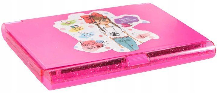 zestaw do malowania makijażu z lusterkiem składany