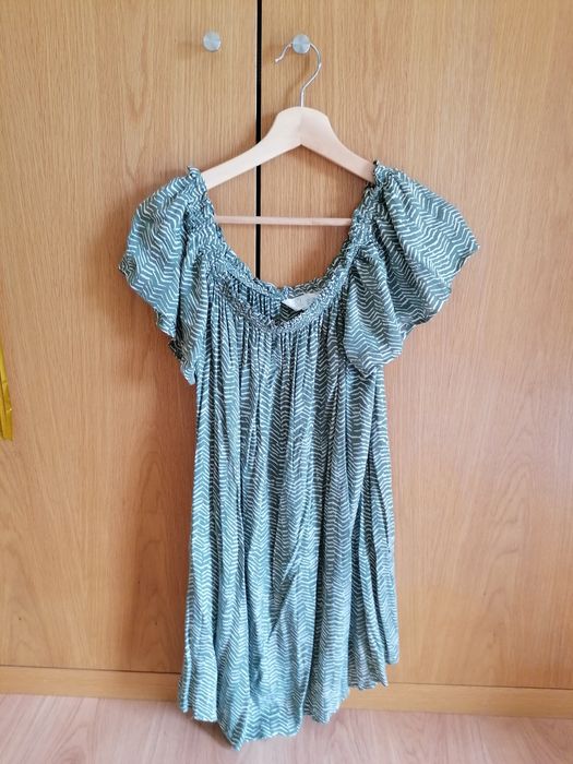 Vestido verde listrado