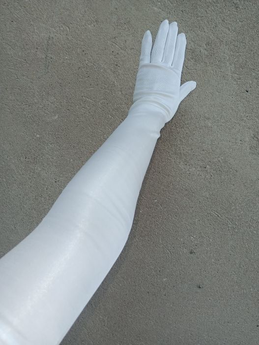 Maksymalnie długie rękawiczki lycra