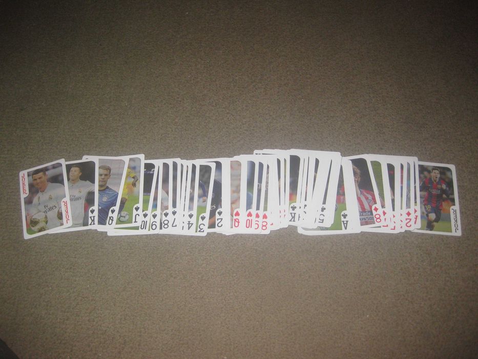 2 Baralhos de Cartas Completos de "Jogadores de Futebol"