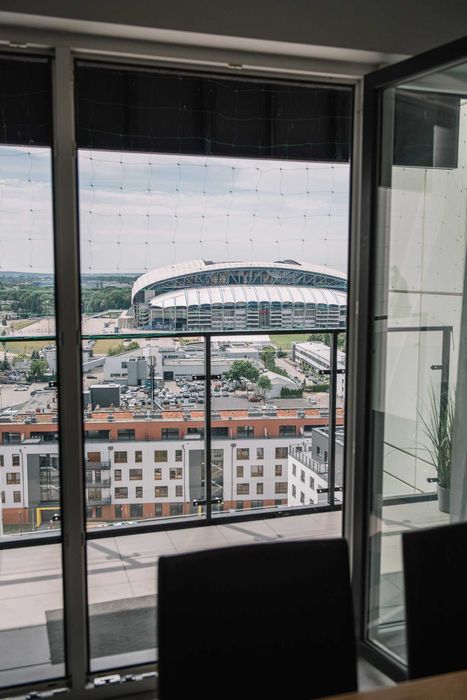 Nowy apartament 60m2 na doby Poznań z tarasem piękny widok -nocleg