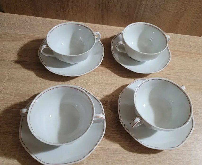 Bulionówki z talerzykami zestaw Villeroy&Boch Vintage