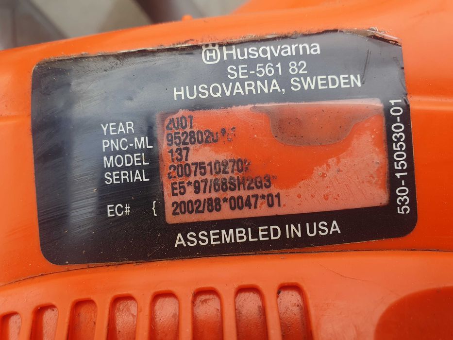 Piła Husqvarna 137,   sprawna 2,2 KM