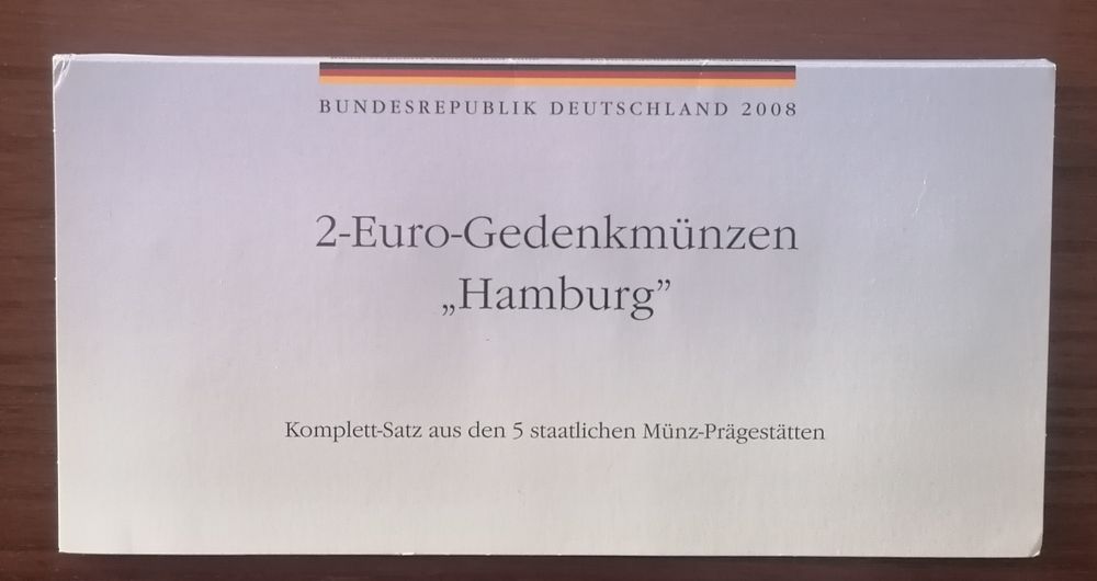 Set de moedas de 2 euros da Alemanha