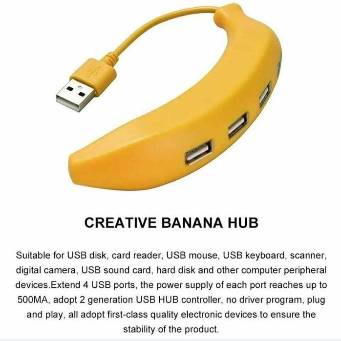 Usb концентратор на 4 usb порта. Тройник.