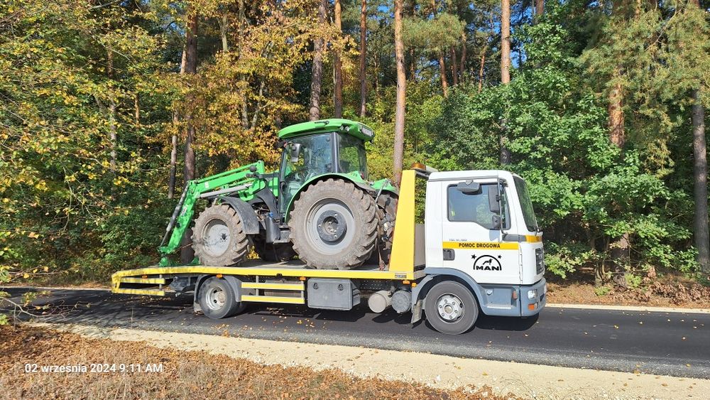POMOC DROGOWA wózek widłowy Lindelaweta zagęszczarka