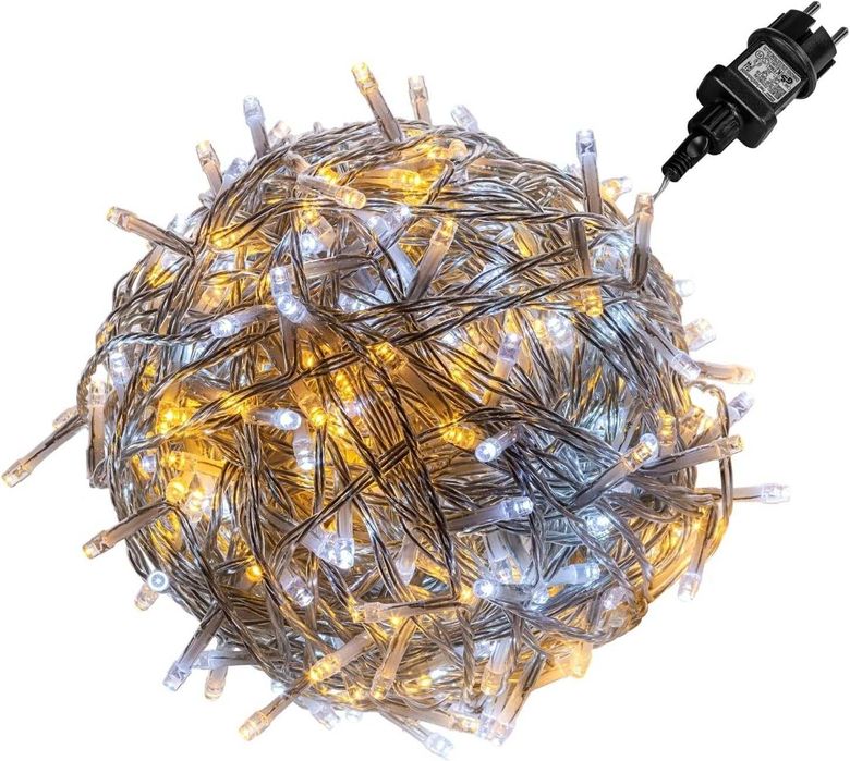 Nowe światełka/ lampki 200LED/ białe ciepłe zimne/ 13m/ 8 trybów !868!