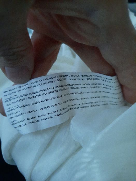 Biała letnia Sukienka Mango