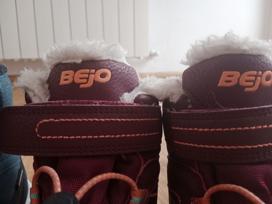 Dziecięce buty zimowe Bejo - kolor burgundowy(rozm 33)