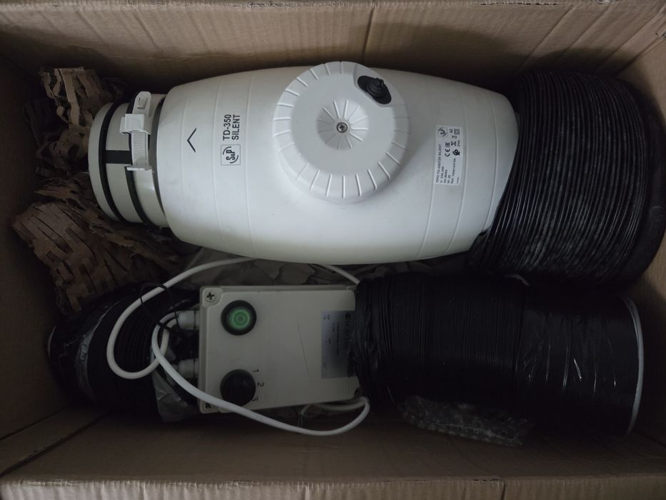 Wentylator S&P TD350 /125 Silent + reduktor prędkości