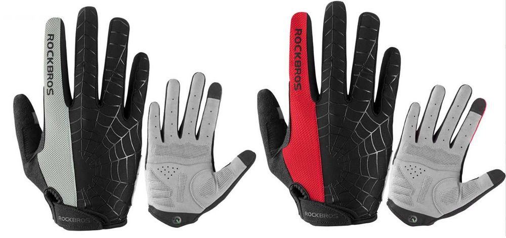 Вело перчатки сенсорные ROCKBROS S109-1 SPIDER ветрозащитные паук