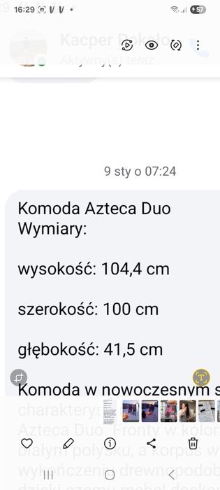 mebel komoda biała