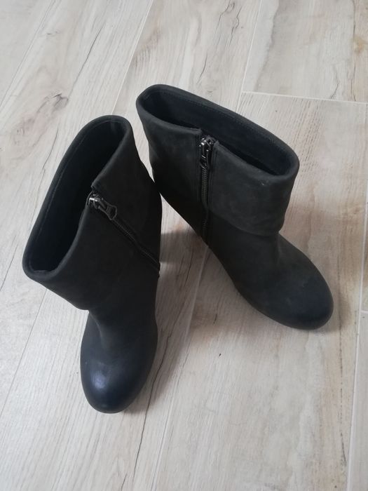 Oryginalne buty Calvina Kleina skóra naturalna skórzane botki 41