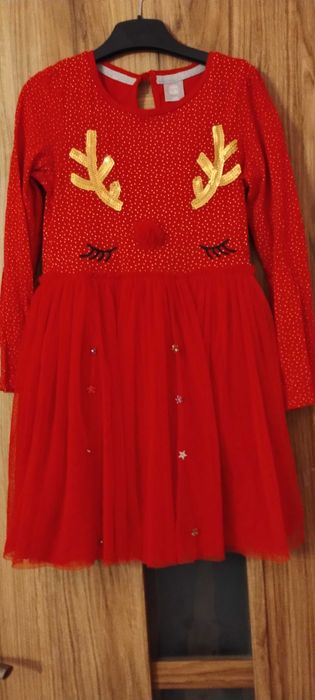 Sukienka świateczna r.128