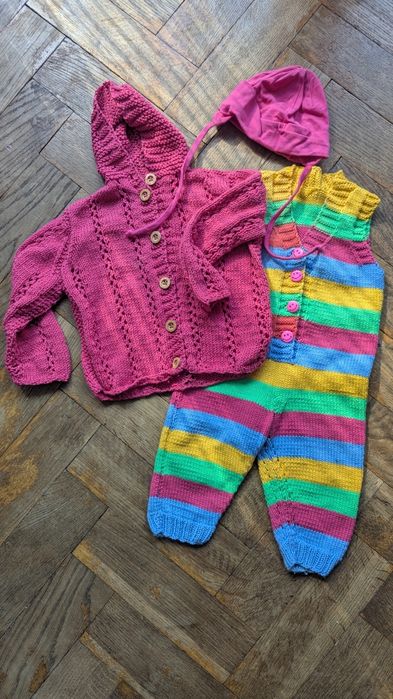 Pajacyk i sweterek merino 68/74