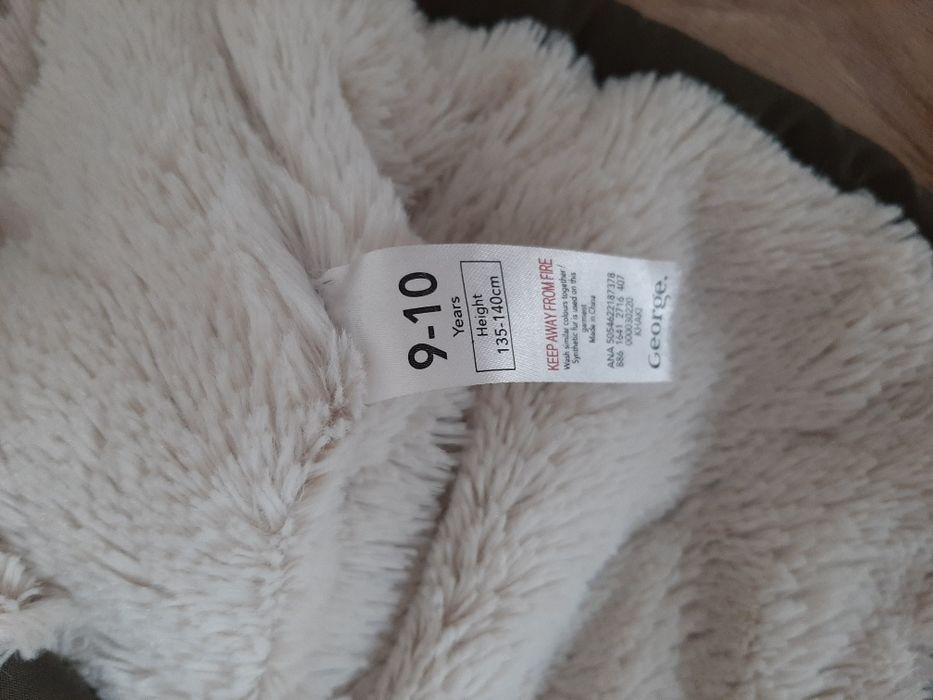 Kurtka parka zimowa khaki 140cm