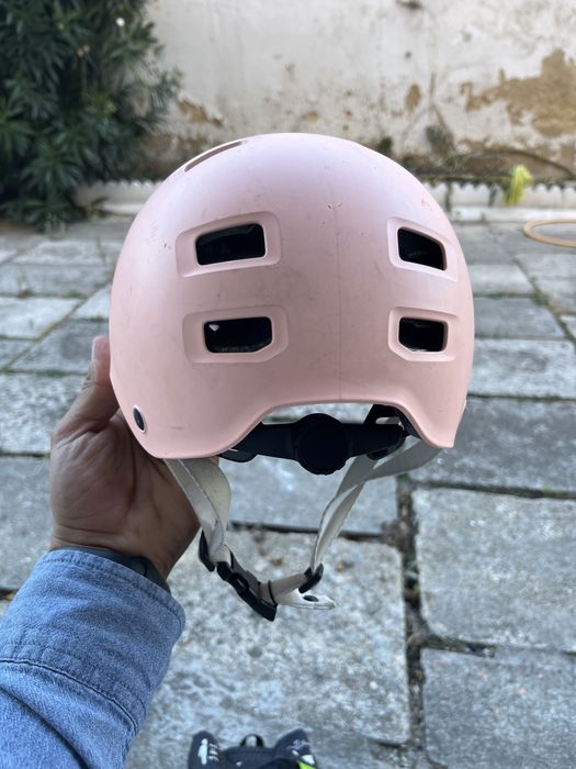 Capacete criança cor rosa