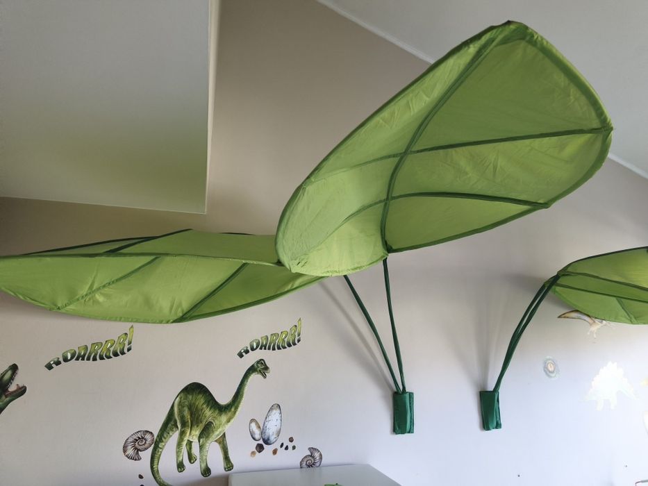 Liście baldachimy i lampki IKEA