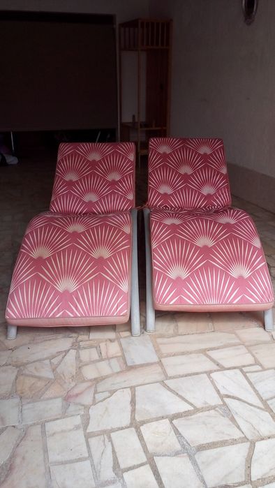 2 Espreguiçadeiras c/ Colchão