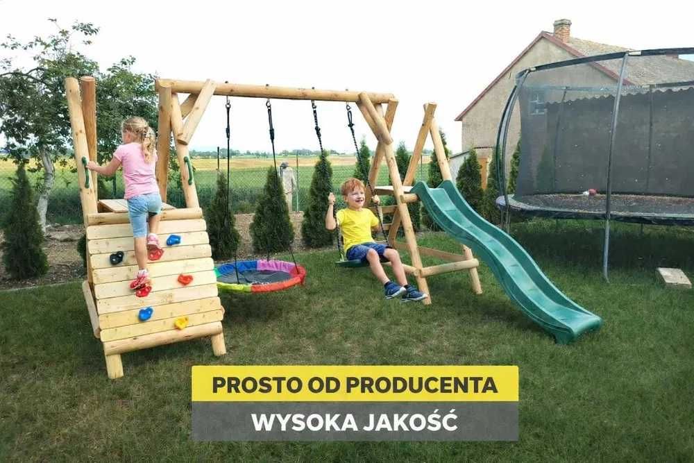 Plac zabaw dla dzieci TYMEK ślizg 2x huśtawka wspinaczka solidny trwał