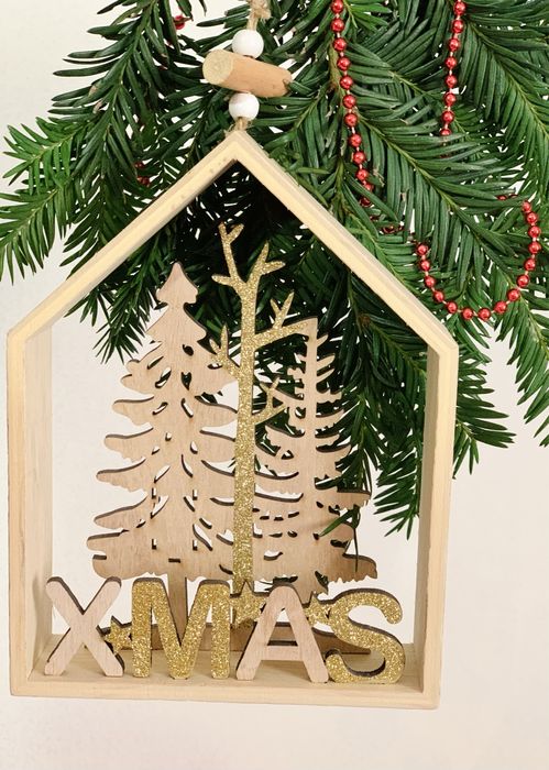 Різдвяний декор, будиночок, новорічні прикраси,подарунок на новий рік