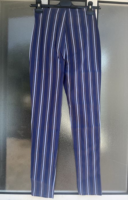 Calças às riscas azul marinho | Tamanho M | Novas sem etiqueta64738128332289122