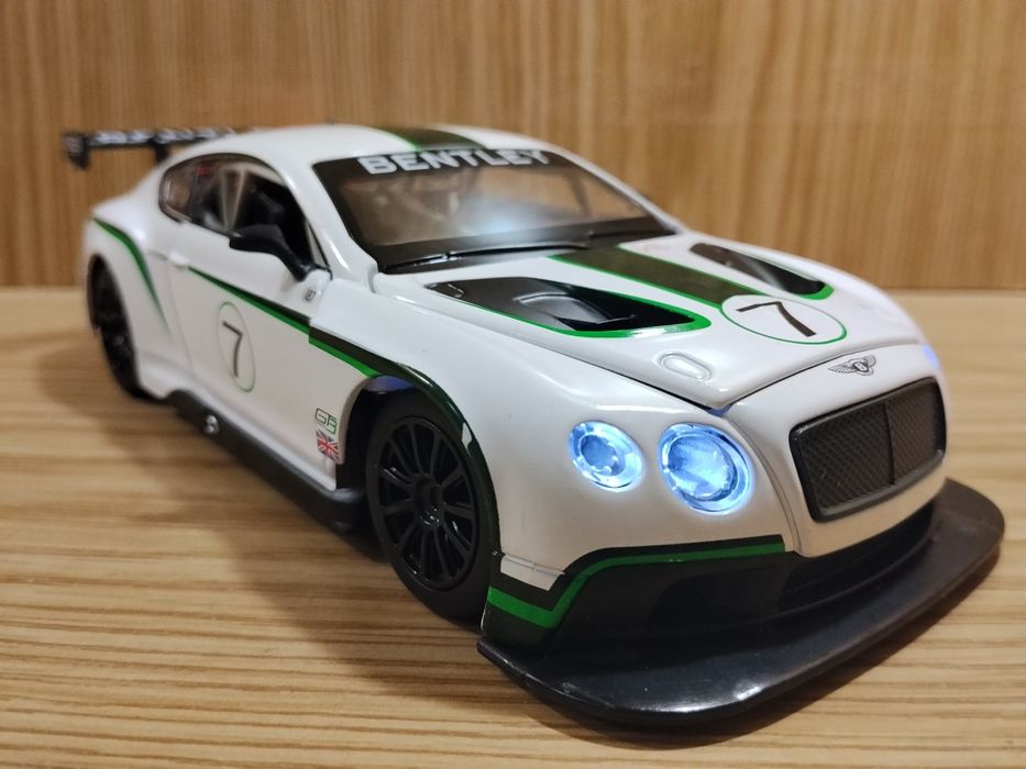 Модель Bentley continental Gt3 Concept 1:24 Автопром металл свет звук