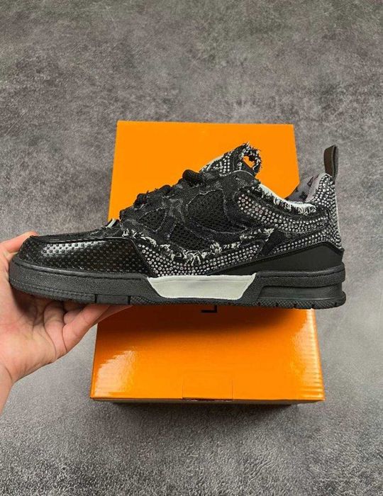 Louis Vuitton Skate Trainer Black Swarovski Monogram