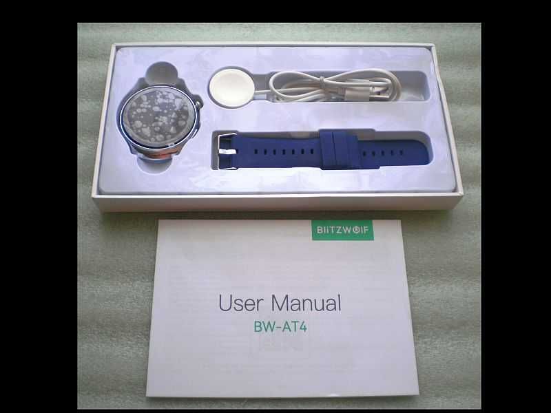 Smartwatch BLITZWOLF BW-AT4 AMOLED 1.52" Czarny lub niebieski pasek