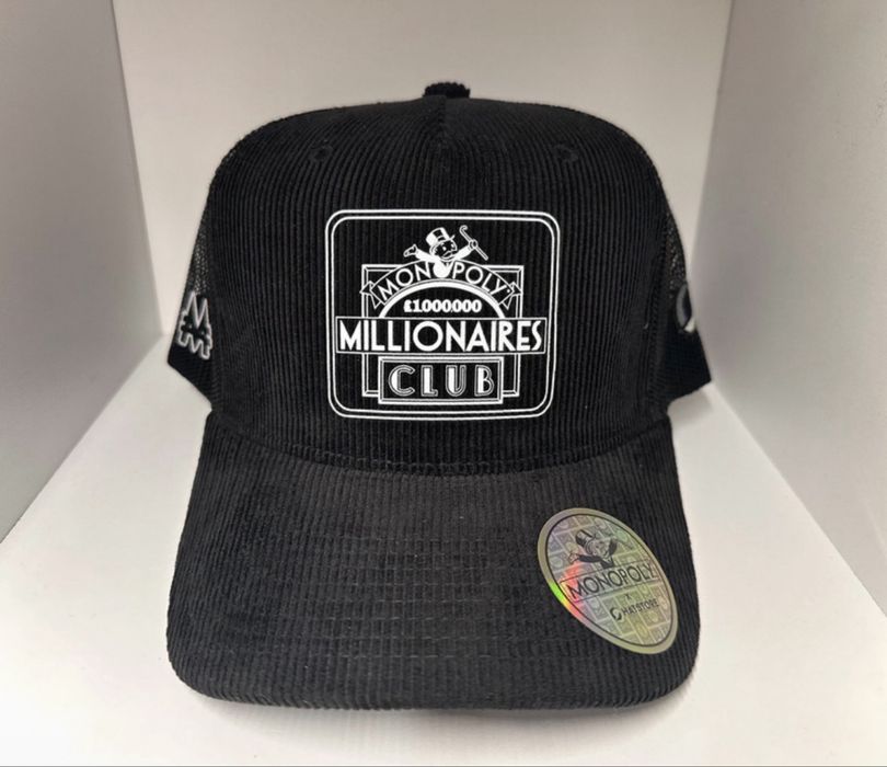Monopoly Millionaires Club Trucker Cap in Black